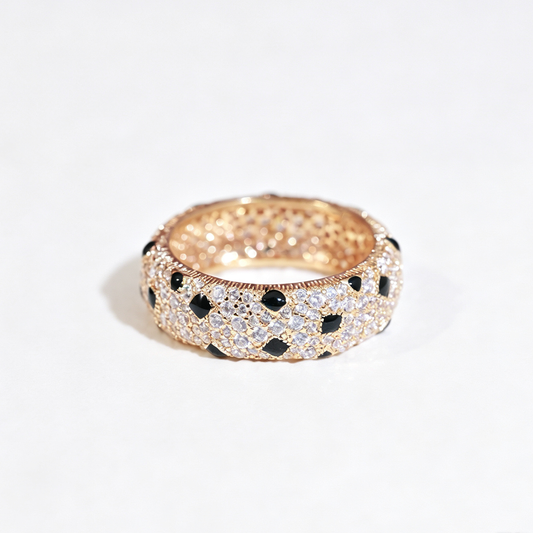 [Kaelin Vow]PANTHERE SPOTTED FULL DIAMOND RING