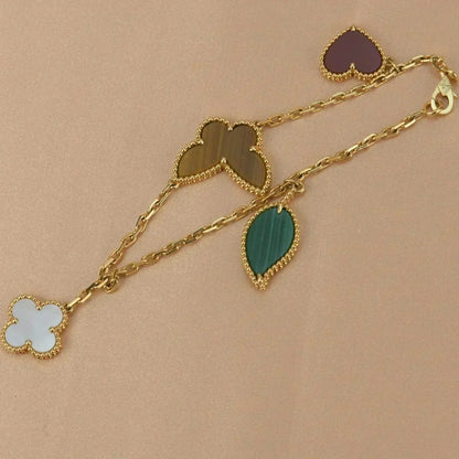 [Kaelin Vow]LUCKY SPRING 5 MOTIF GOLD BRACELET