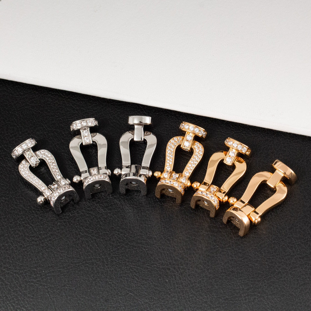 [Kaelin Vow]FORCE LARGE HORSESHOE HALF DIAMOND BRACELET SILVER