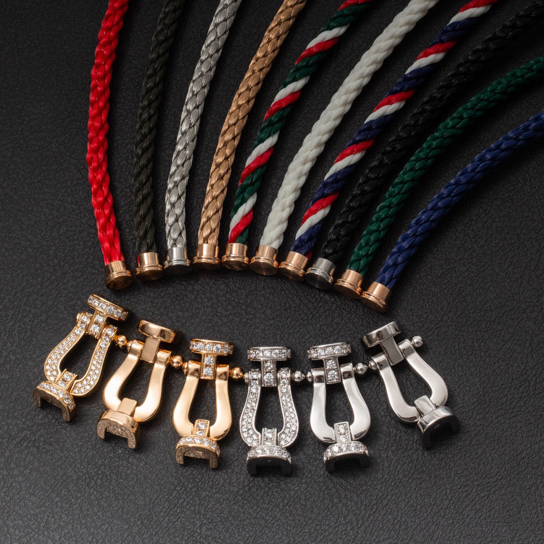 [Kaelin Vow]FORCE LARGE HORSESHOE FULL DIAMOND BRACELET GOLD