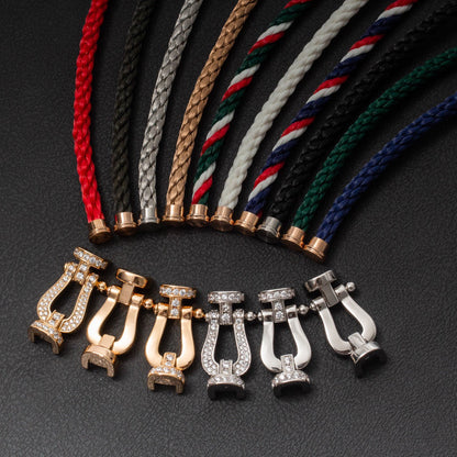 [Kaelin Vow]FORCE LARGE HORSESHOE HALF DIAMOND BRACELET ROSE GOLD