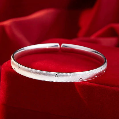 Glänzendes Armband aus 925er Silber, offen