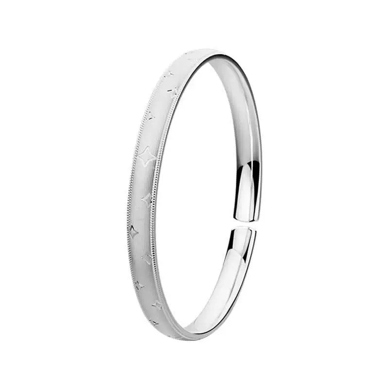 Glänzendes Armband aus 925er Silber, offen