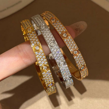 [Kaelin Vow] LIEBESARMBAND 6,1 MM DIAMANTBESETZT 10 GROSSE DIAMANTEN