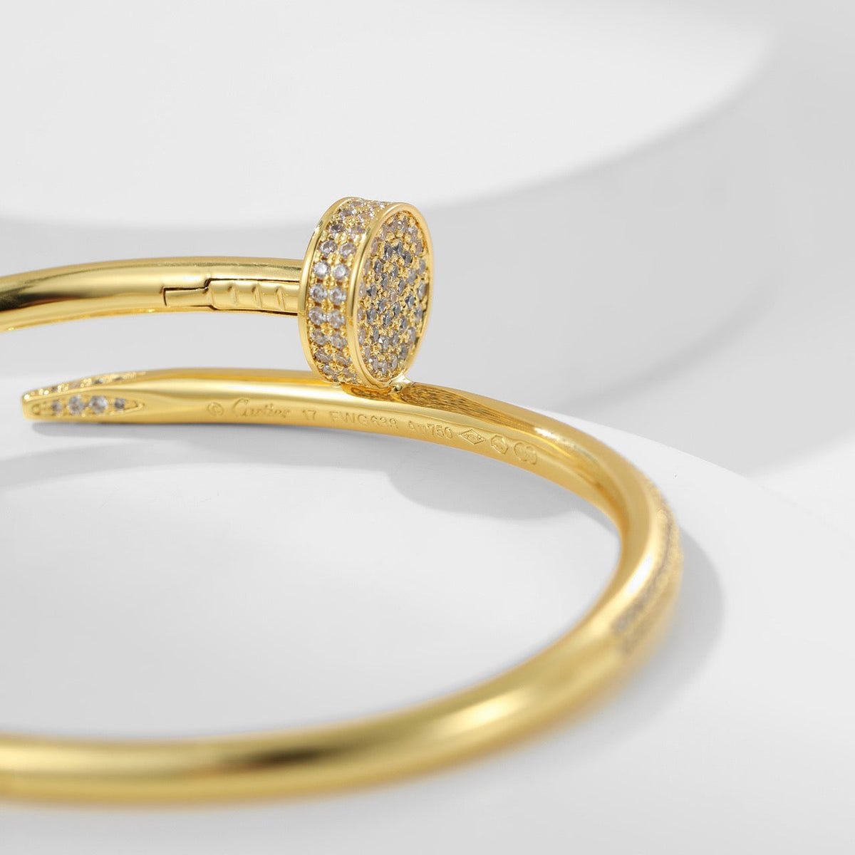 [Kaelin Vow]JUSTE ARMBAND 3,5 MM AUS NUR DIAMANTEN