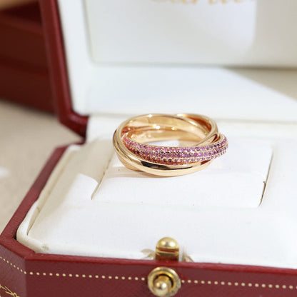 [Kaelin Vow]TRINITY 3.2MM RING PINK DIAMOND