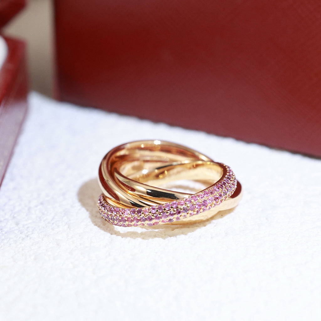 [Kaelin Vow]TRINITY 3.2MM RING PINK DIAMOND