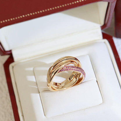 [Kaelin Vow]TRINITY 3.2MM RING PINK DIAMOND