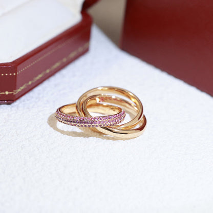 [Kaelin Vow]TRINITY 3.2MM RING PINK DIAMOND