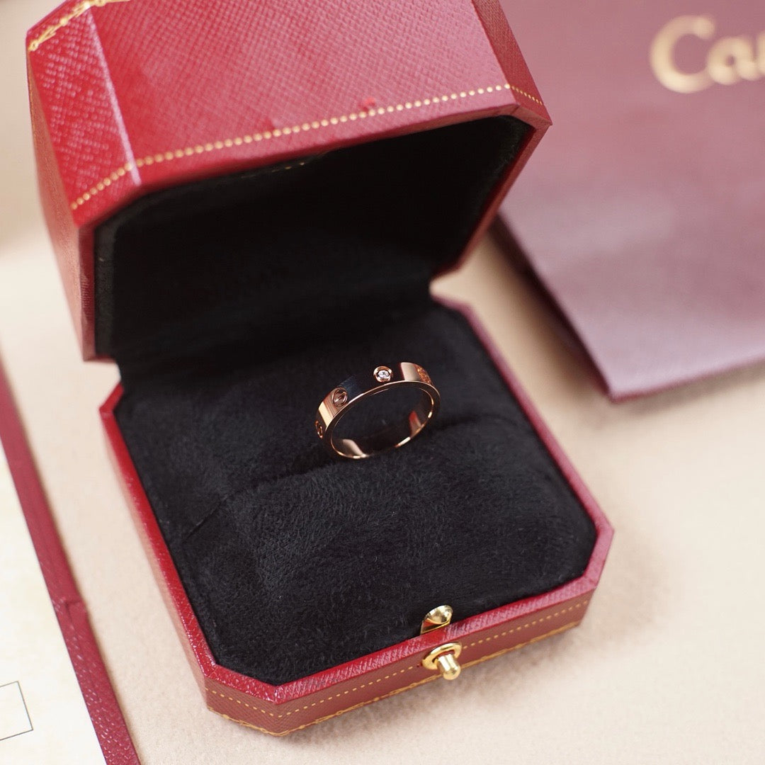 [Kaelin Vow]LOVE 4MM 1 DIAMOND RING