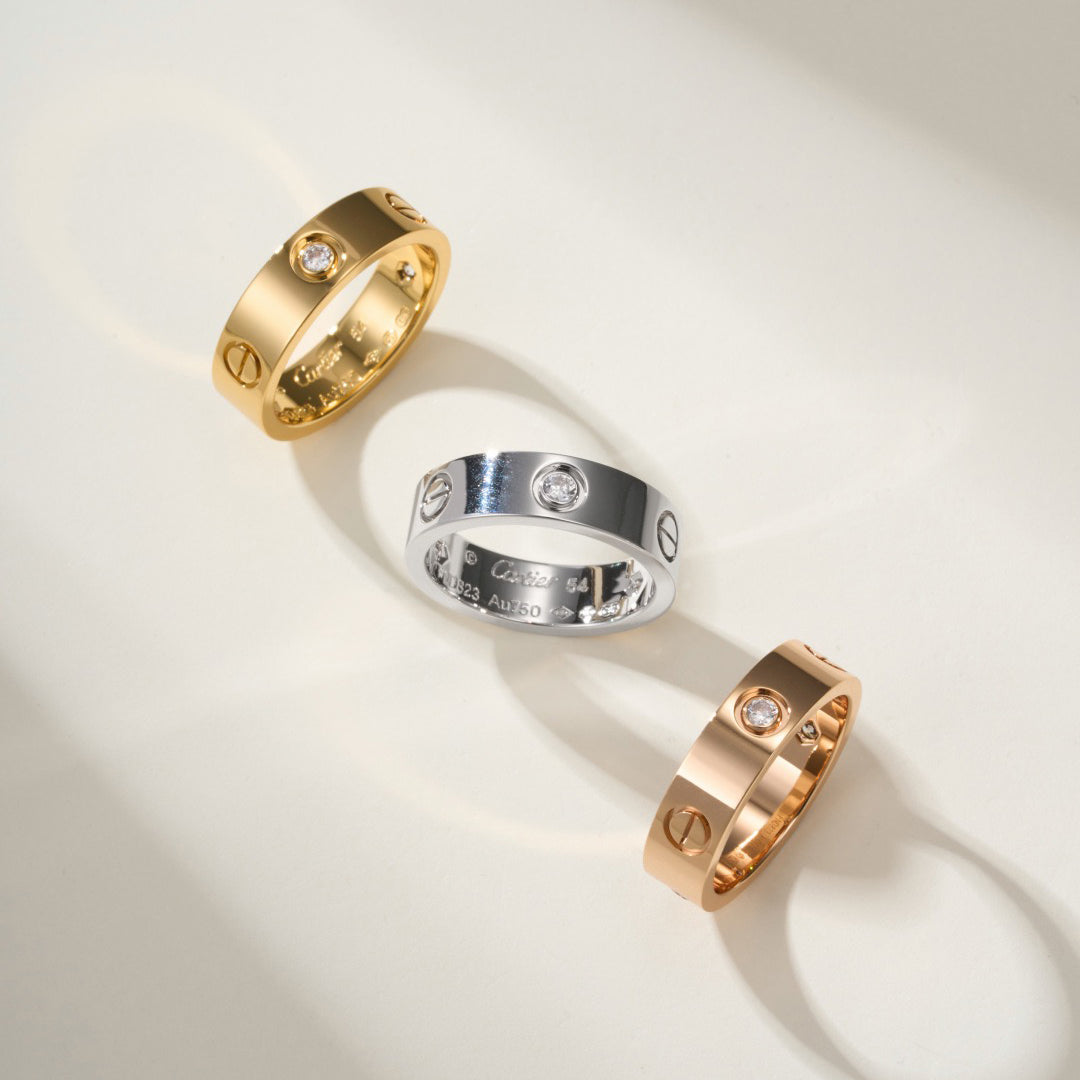 [Kaelin Vow]LOVE 4MM 1 DIAMOND RING