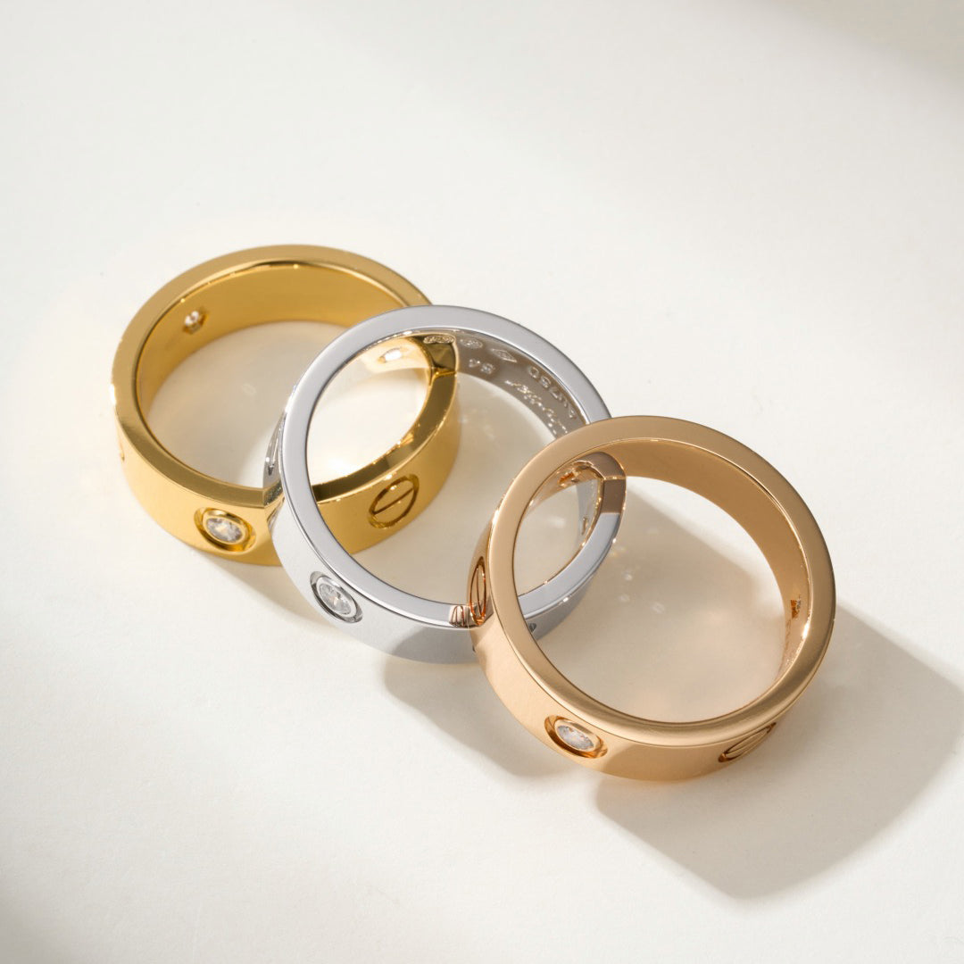 [Kaelin Vow]LOVE 4MM 1 DIAMOND RING