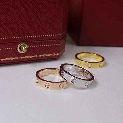 [Kaelin Vow]LOVE 4MM 1 DIAMOND RING