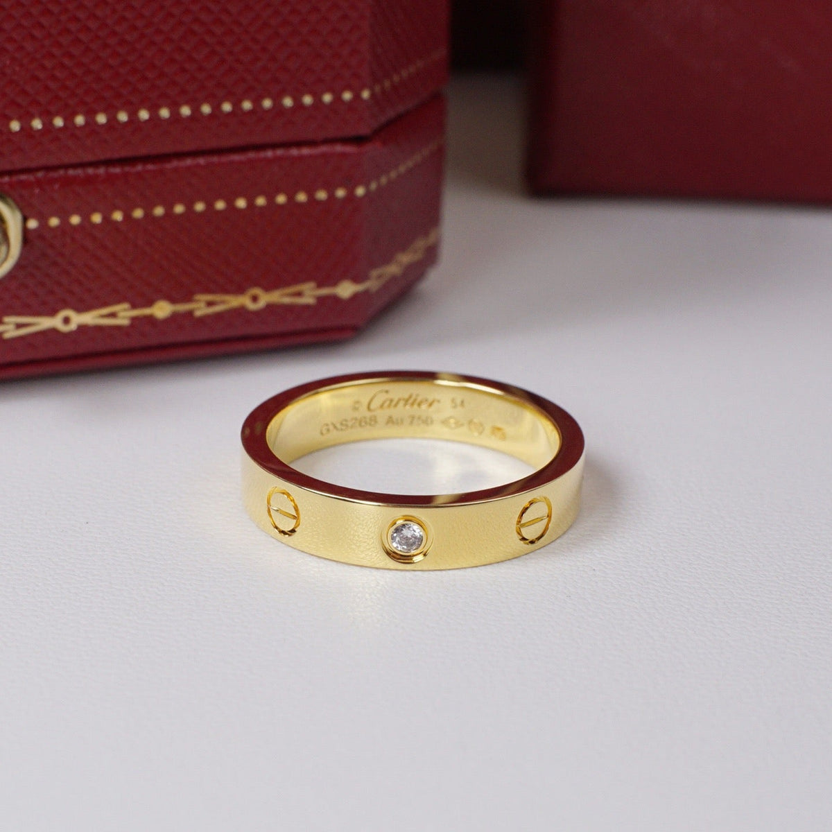 [Kaelin Vow]LOVE 4MM 1 DIAMOND RING