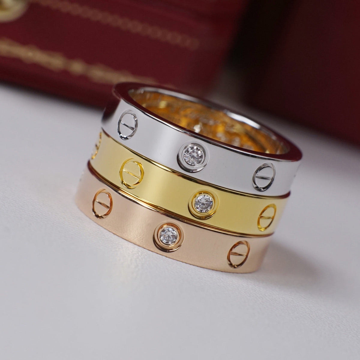 [Kaelin Vow]LOVE 4MM 1 DIAMOND RING