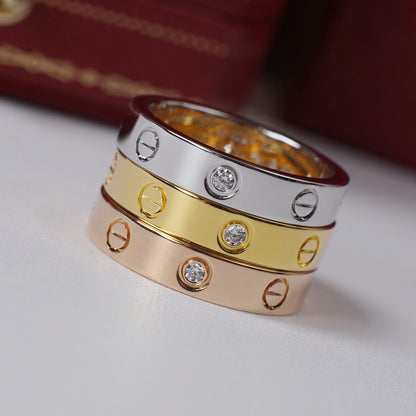 [Kaelin Vow]LOVE 4MM 1 DIAMOND RING