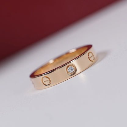 [Kaelin Vow]LOVE 4MM 1 DIAMOND RING