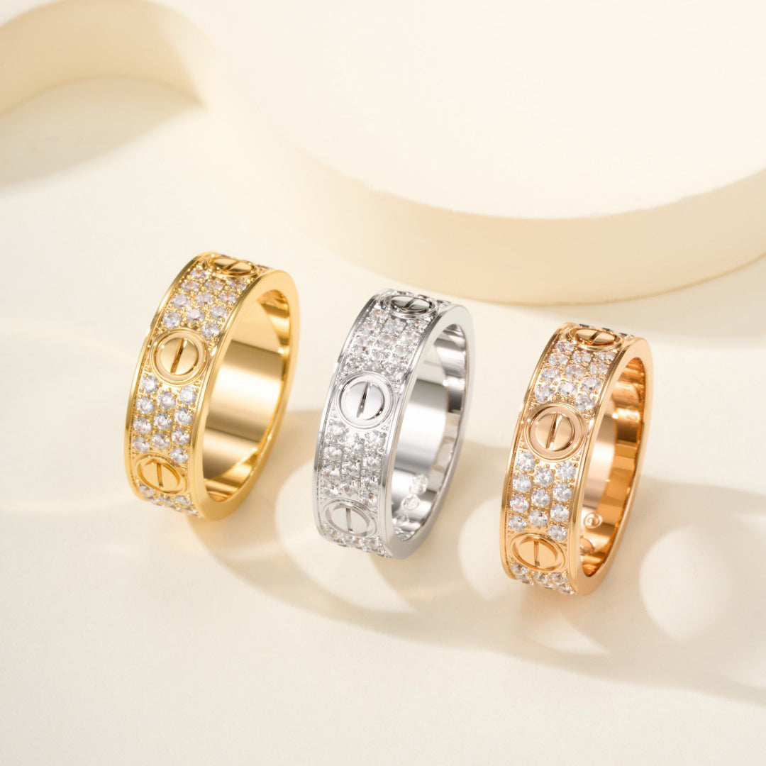 [Kaelin Vow]LOVE RING 5.5MM DIAMONDS PAVED