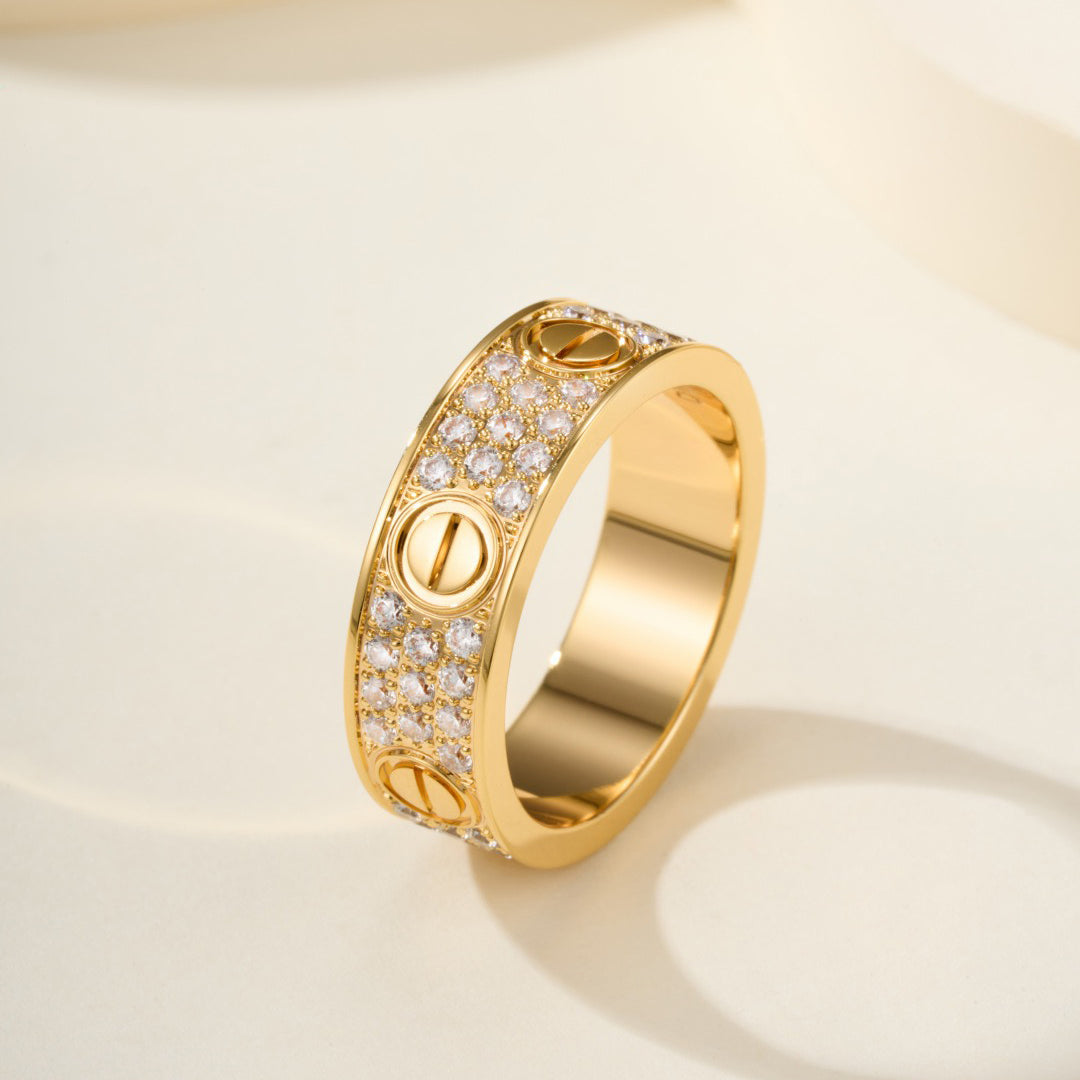 [Kaelin Vow]LOVE RING 5.5MM DIAMONDS PAVED