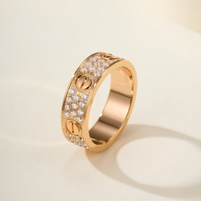 [Kaelin Vow]LOVE RING 5.5MM DIAMONDS PAVED