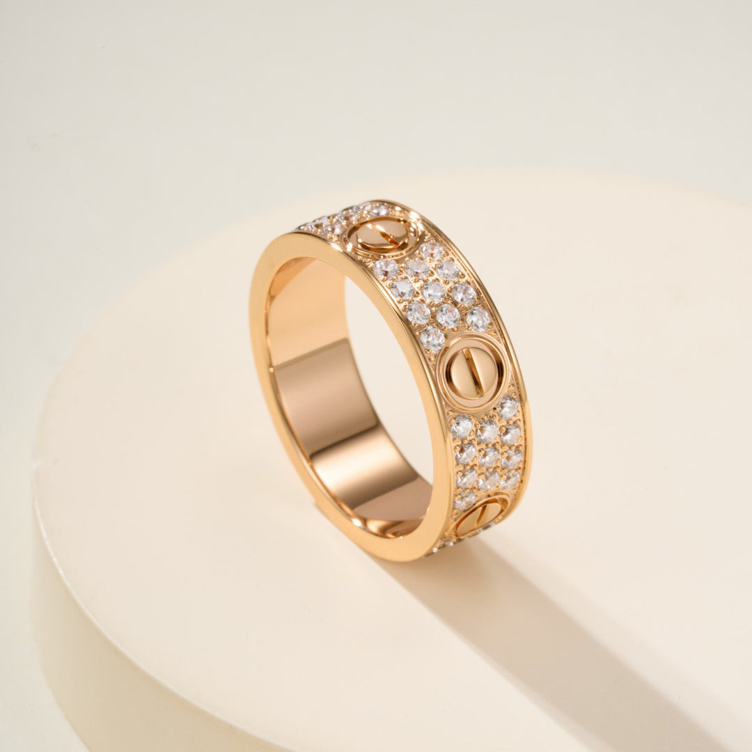 [Kaelin Vow]LOVE RING 5.5MM DIAMONDS PAVED