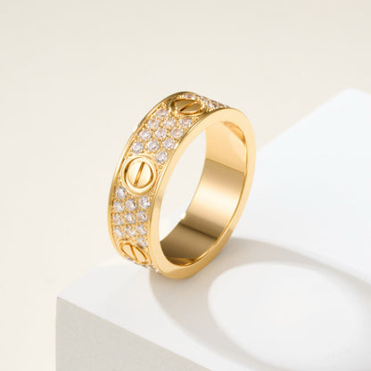 [Kaelin Vow]LOVE RING 5.5MM DIAMONDS PAVED