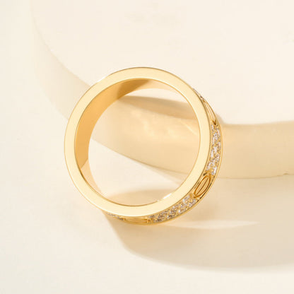 [Kaelin Vow]LOVE RING 5.5MM DIAMONDS PAVED
