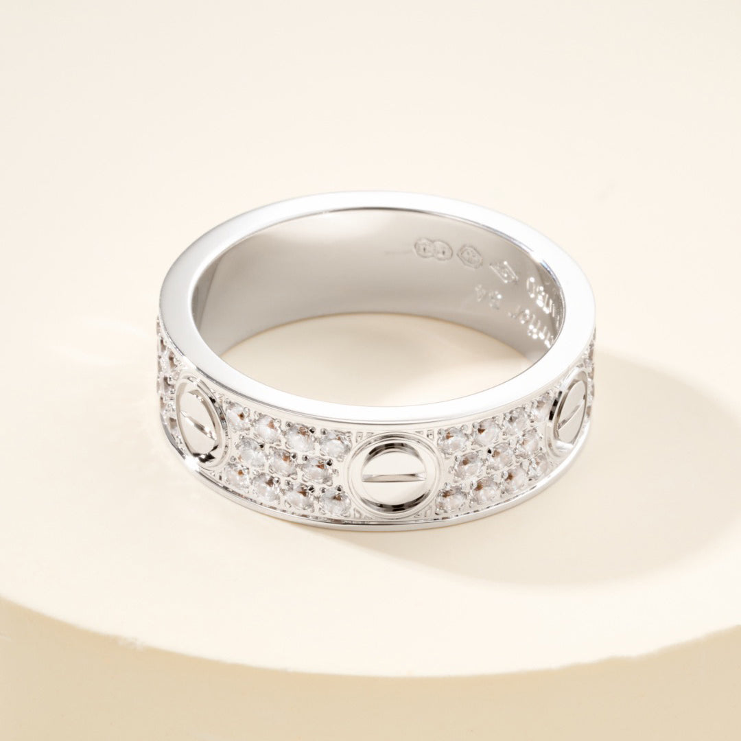 [Kaelin Vow]LOVE RING 5.5MM DIAMONDS PAVED