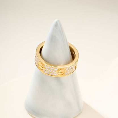 [Kaelin Vow]LOVE RING 5.5MM DIAMONDS PAVED