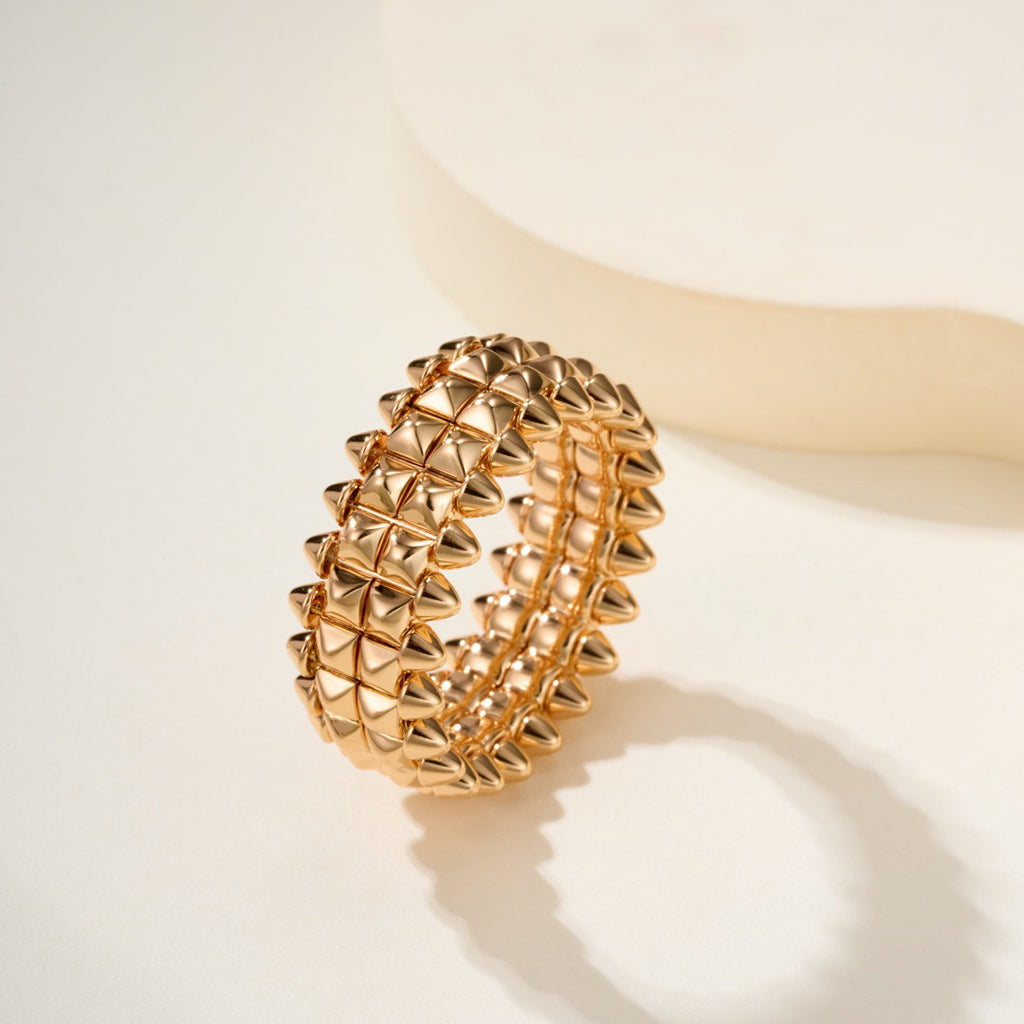 [Kaelin Vow]CLASH 9.2MM DOUBLE ROW RING