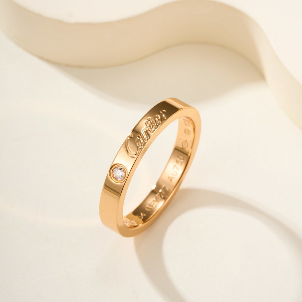 [Kaelin Vow]LOVE RING 4MM 1 DIAMOND
