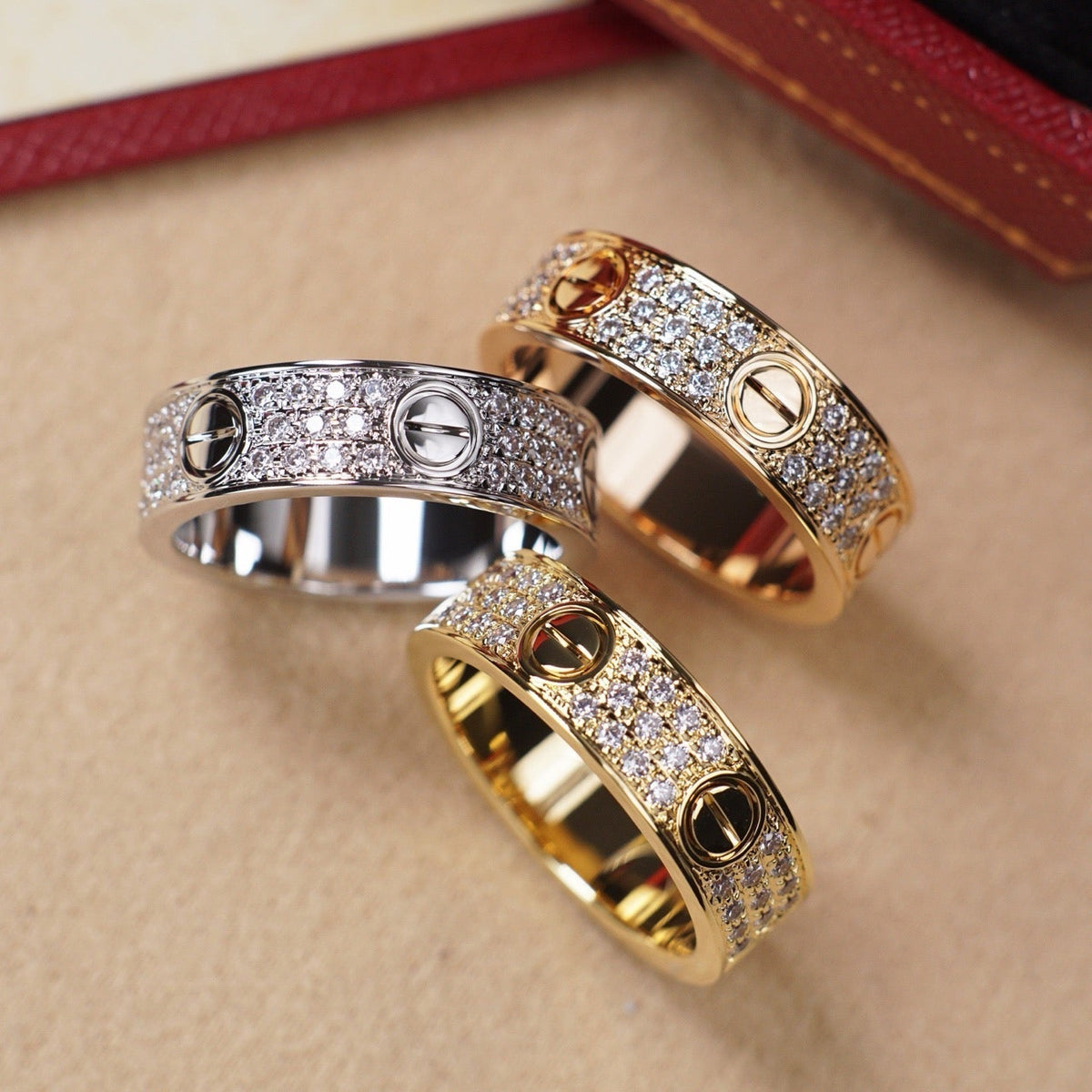 [Kaelin Vow]LOVE RING 5.5MM DIAMONDS PAVED