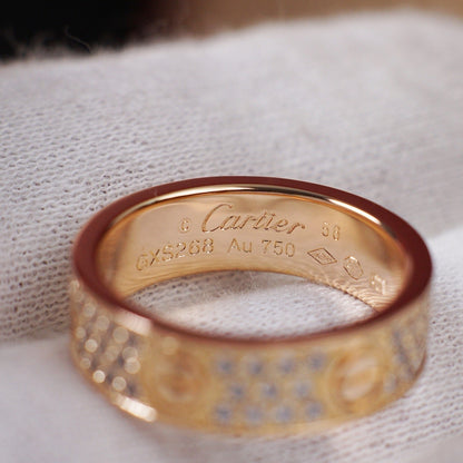 [Kaelin Vow]LOVE RING 5.5MM DIAMONDS PAVED