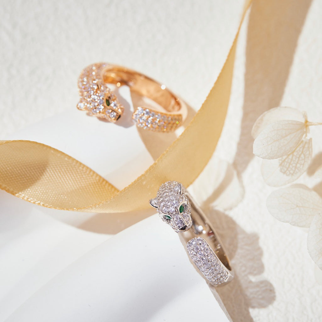 [Kaelin Vow]PANTHERE FULL DIAMOND SMALL RING