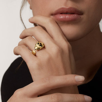 [Kaelin Vow]PANTHERE SPOTTED MEDIUM RING
