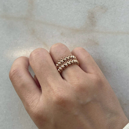 [Kaelin Vow]CLASH 9.2MM DOUBLE ROW RING