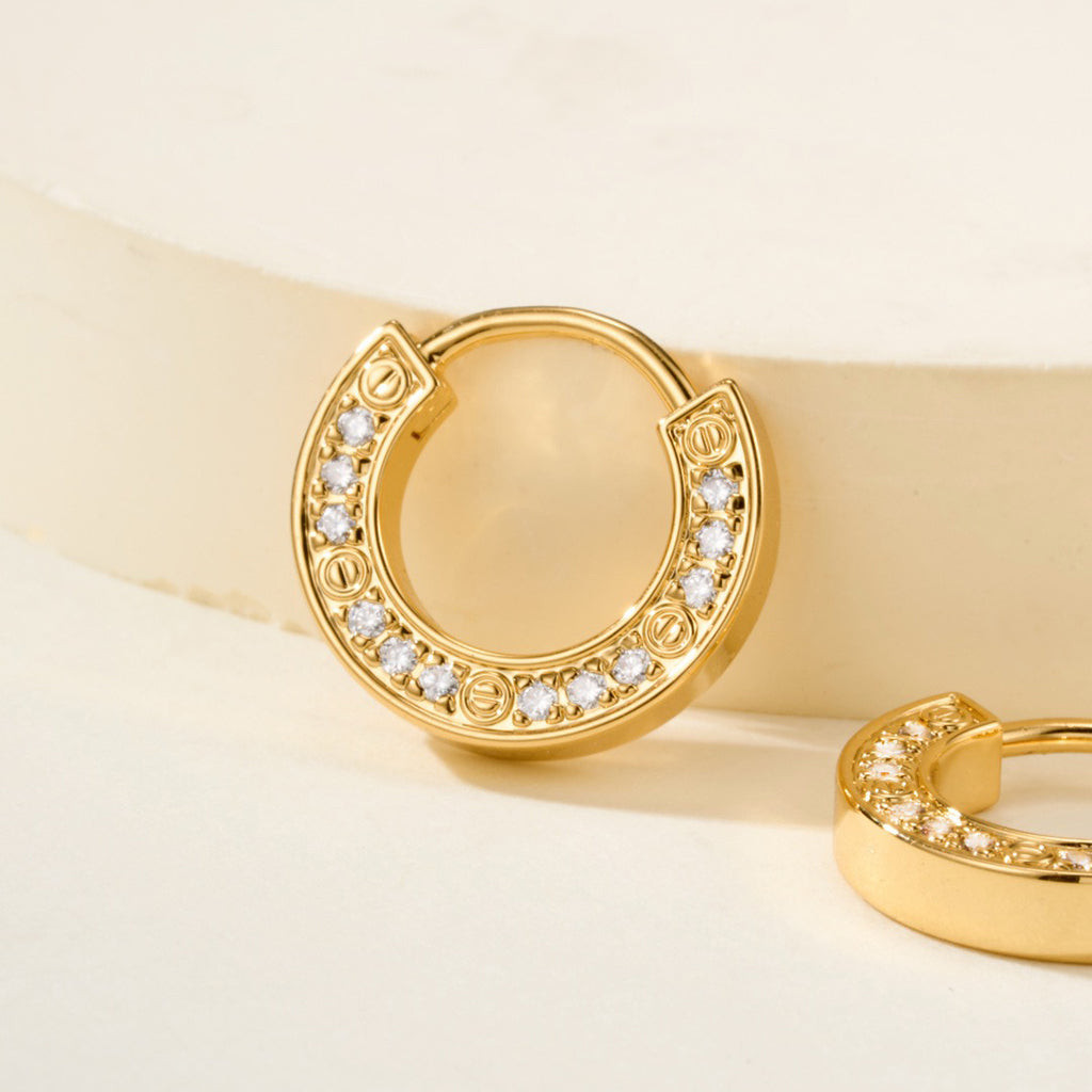 [Kaelin Vow]LOVE DIAMOND EARRINGS