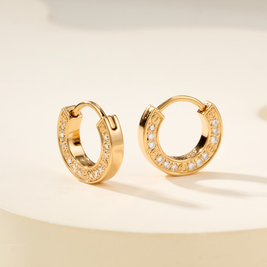 [Kaelin Vow]LOVE DIAMOND EARRINGS