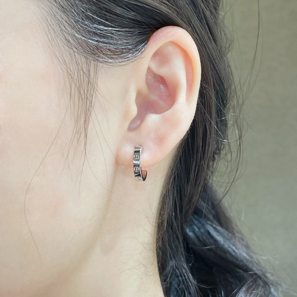 [Kaelin Vow]LOVE EARRINGS 2.65 MM NO DIAMOND SMALL