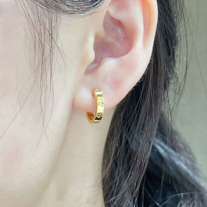 [Kaelin Vow]LOVE EARRINGS 2.65 MM NO DIAMOND SMALL