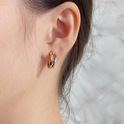[Kaelin Vow]TRINITY ON DIAMOND CLASSIC EARRINGS