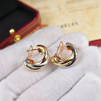 [Kaelin Vow]TRINITY ON DIAMOND CLASSIC EARRINGS