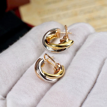 [Kaelin Vow]TRINITY ON DIAMOND CLASSIC EARRINGS