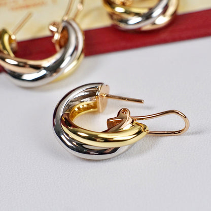 [Kaelin Vow]TRINITY ON DIAMOND CLASSIC EARRINGS