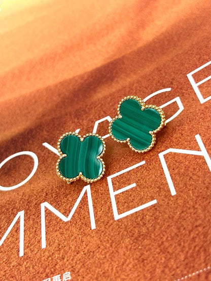 [Kaelin Vow] CLOVER LARGE (20mm) 1 MOTIFS GREENER MOP STUD EARRINGS