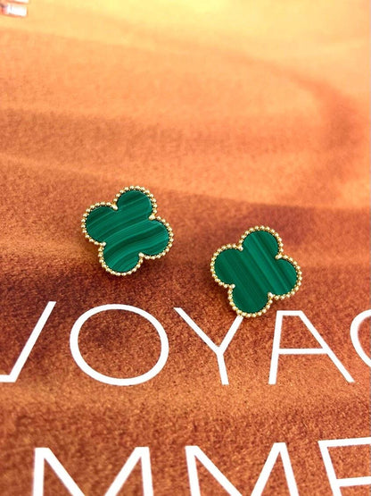 [Kaelin Vow] CLOVER LARGE (20mm) 1 MOTIFS GREENER MOP STUD EARRINGS