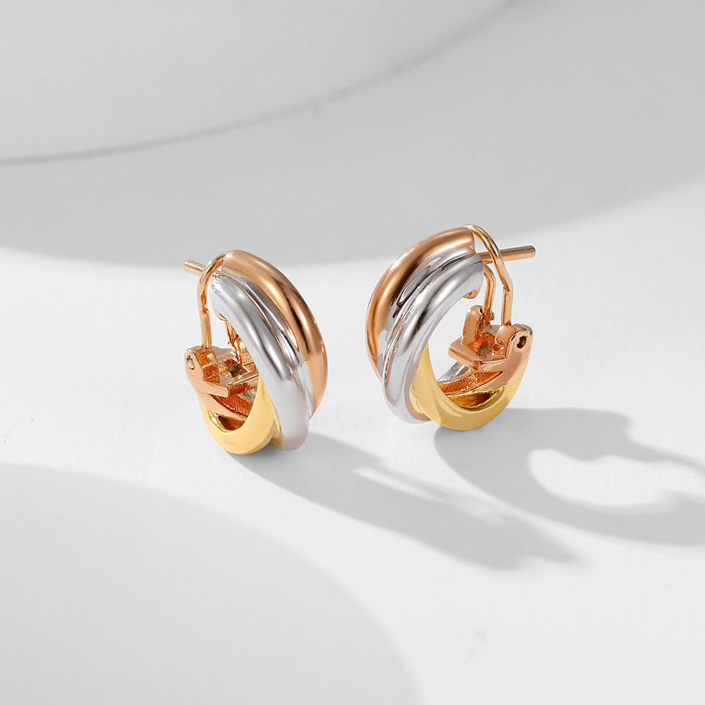 [Kaelin Vow]TRINITY ON DIAMOND CLASSIC EARRINGS