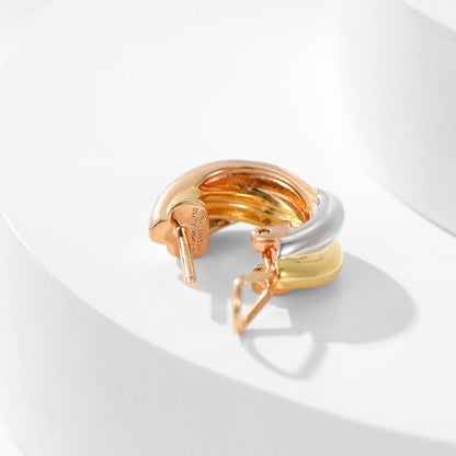 [Kaelin Vow]TRINITY ON DIAMOND CLASSIC EARRINGS