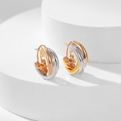 [Kaelin Vow]TRINITY ON DIAMOND CLASSIC EARRINGS