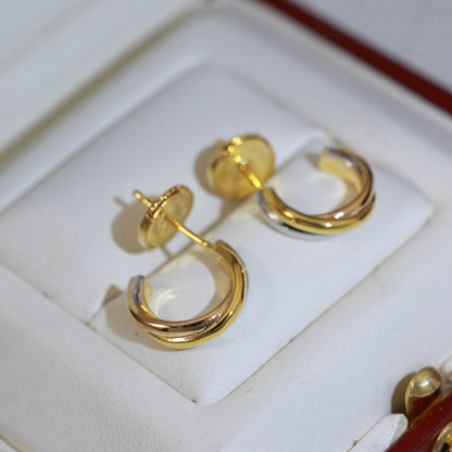 [Kaelin Vow]TRINITY ON DIAMOND MINI EARRINGS